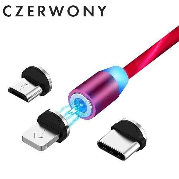 Magnetyczny kabel do ładowania z podświetleniem