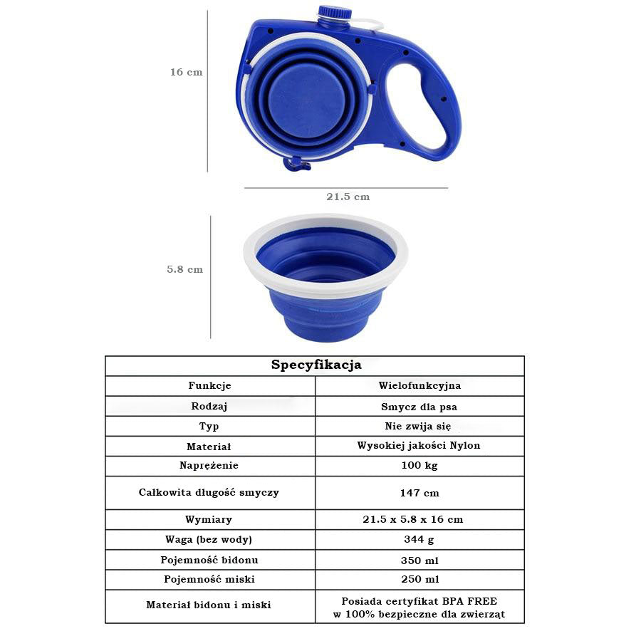 Wielofunkcyjna smycz dla psa